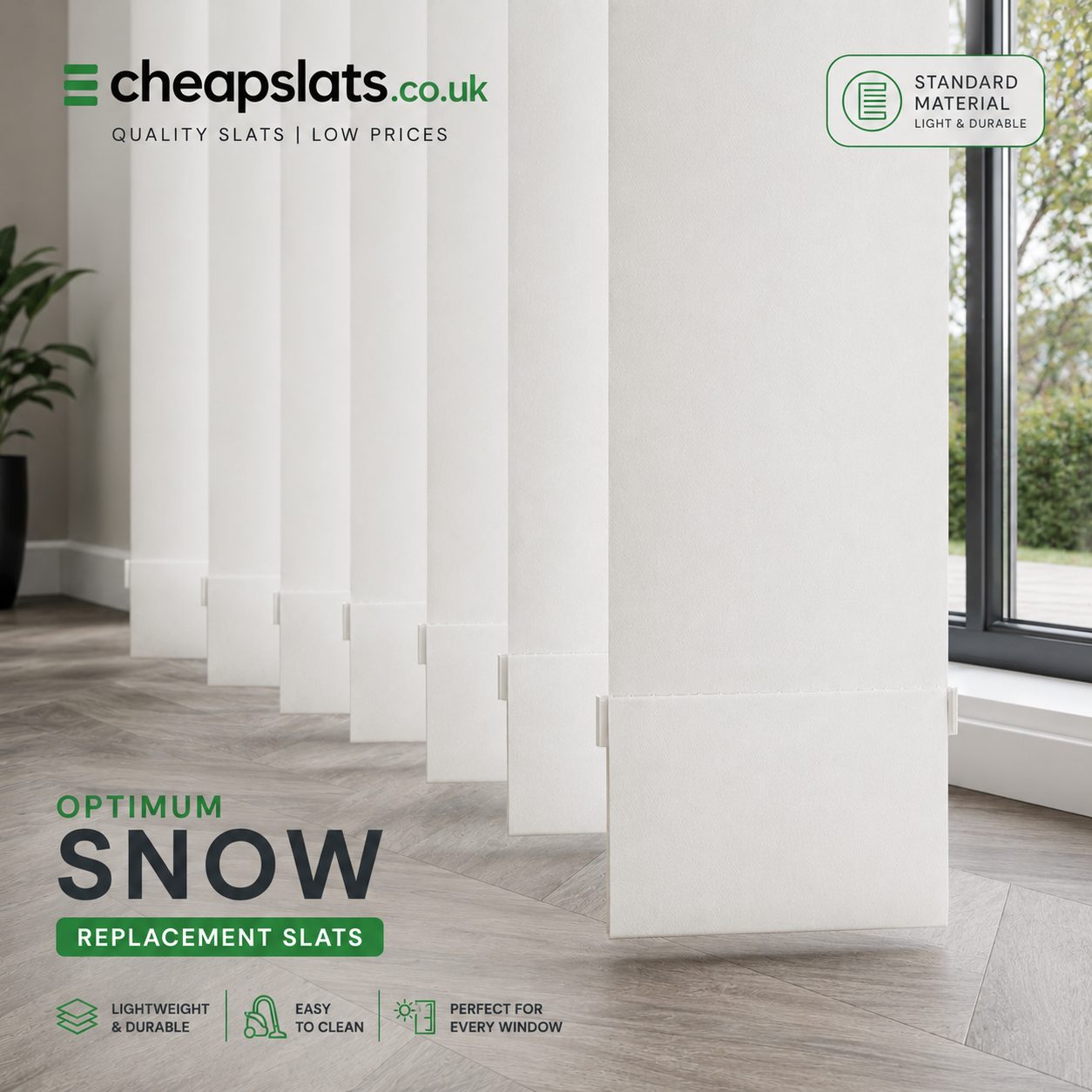 Optimum Snow replacement vertical blind slat